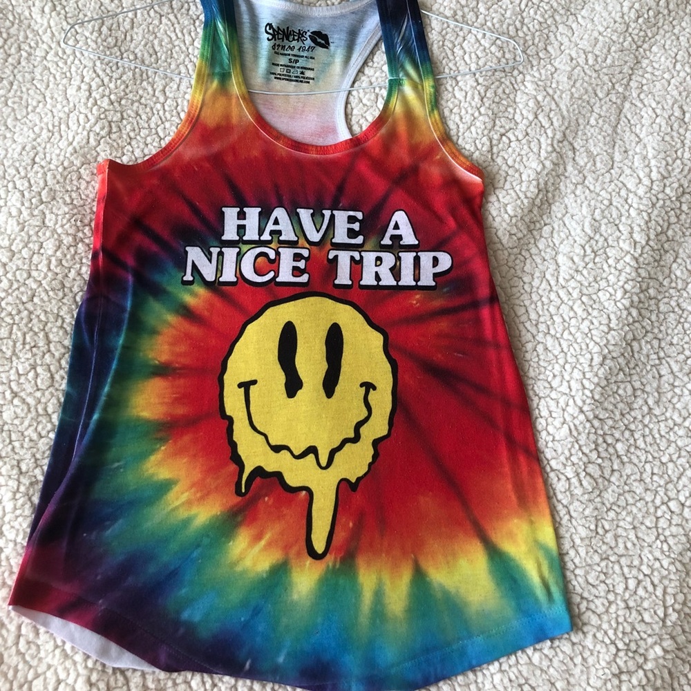 COPY - Have A Nice Trip Melting Smiley Face Tank 🙃